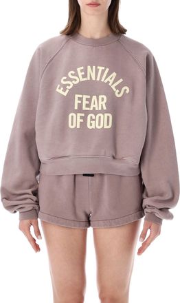 Fear of God Campus 90s Cropped Bold Crewneck Sweatshirt