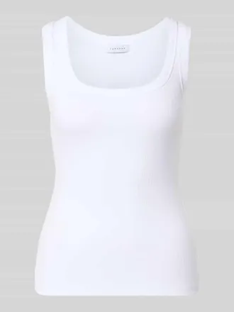 Topshop Tanktop in Ripp-Optik Modell HONEY in Weiss, Gr&ouml;&szlig;e XS
