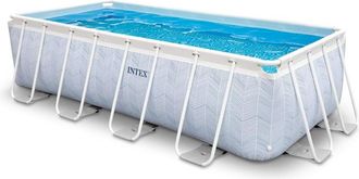 Intex Piscina Tubular Rectangular Chevron - 4 X 2 M - Intex