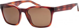 Ferragamo Womens SF959S-5518214 SF959S 55 5518214 Fashion Sunglasses - Brown - One Size