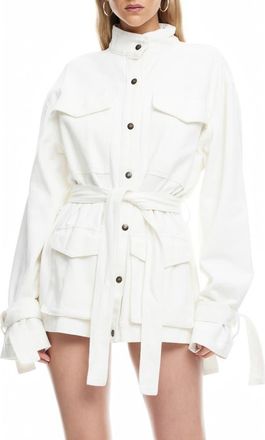 Lioness Sweetness Cotton Twill Jacket in Porcelain at Nordstrom, Size X-Large