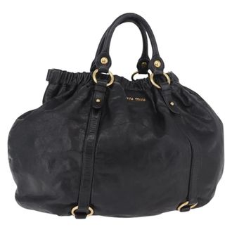 Miu Miu Shopping Tote Leather Multicolour Leather Handbag (Pre-Owned)