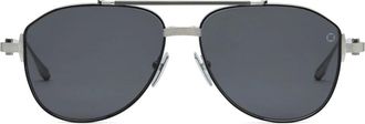 Akoni Helios Zonnebril - Heren - Zonnebrillen - Grijs - 57 MM - Accessoires