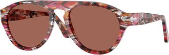 Persol PO3370S 1220H2 Mens Sunglasses Pink Size 53