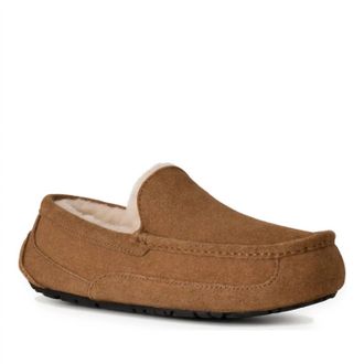 UGG Mens Ascot Suede Closed Toe Slip On Slippers In Chestnut