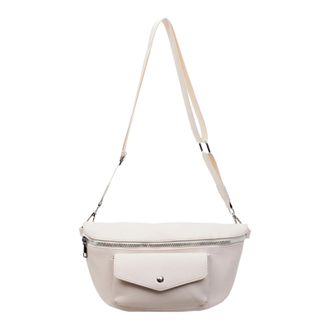 Generic PU Leather Fanny Pack with Adjustable Strap Chest Bag Fashion Crossbody Bags for Lady Party Outdoor Traveling Beach