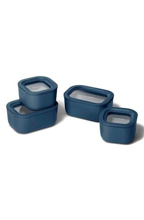 Caraway Mini Glass Food Storage 9-Piece Set in Navy at Nordstrom