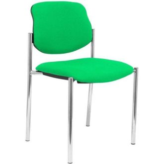 Piqueras y Crespo Piqueras Y Crespo - Villalgordo Silla Confidente De 4 Patas Y Estructrua Cromada Tejido Bali Color Verde