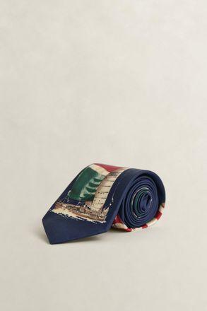 GANT Men Sailing Boat Tie (ONE SIZE) MARINE