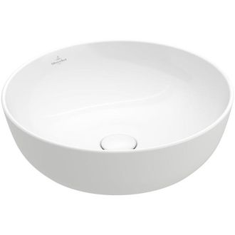 Villeroy & Boch Artis opzetwastafel - rond &Oslash;43cm - zonder overloop ceramic+ wit
