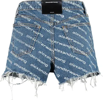 Alexander Wang Womens Bite Denim Shorts Cotton
