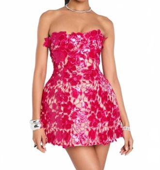 Retrof&ecirc;te Alira Lace Dress In Pink
