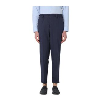 Pantaloni Torino Chinos, male, Blue, Size: W34 Green Tailored Stylish Casual Pants