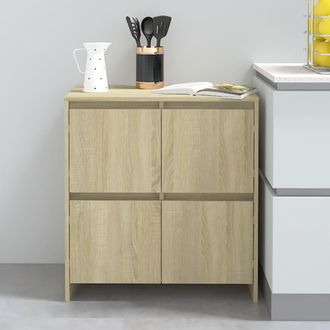 vidaXL Vidaxl - Aparador De Madera Contrachapada Roble Sonoma 70x41x75 Cm