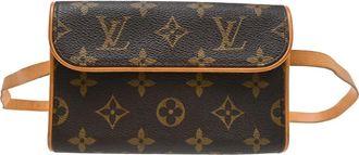Louis Vuitton Florentine Waist Monogram Canvas Brown Canvas Handbag (Pre-Owned)