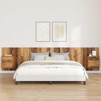 vidaXL vidaXL Testata con Comodino 3 pcs Legno vecchio Legno multistrato