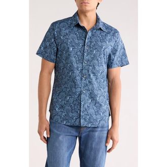 Bonobos Tukano Slim Fit Short Sleeve Button-Up Shirt in Navy Toucan at Nordstrom Rack, Size Xx-Large