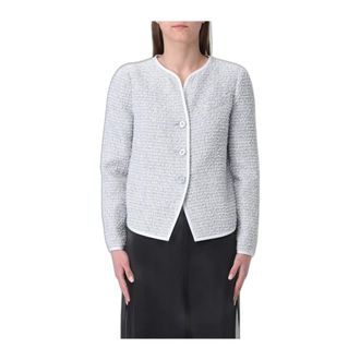 Emporio Armani Giacca in Tweed Lurex - - Jackets - Donna - Grigio - L