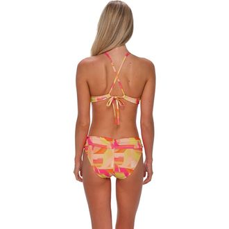 Sunsets Unforgettable Bikini Swim Bottoms in Dreamsicle Crepe at Nordstrom, Size X-Large