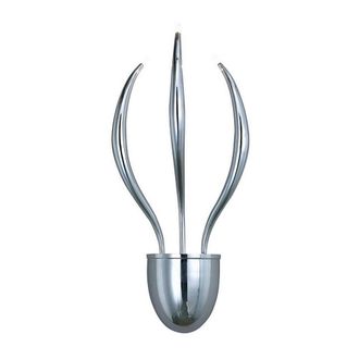 Netlighting Llamas Wall Lamp 3 Light G4 Polished Chrome NOT LEDCFL Compatible in Silver