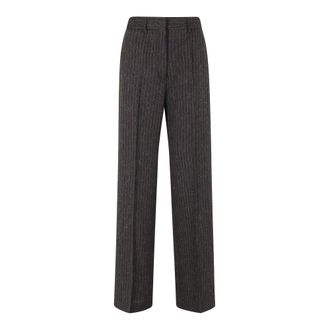 Erika Cavallini Semi Couture Broeken, Dames, Zwart, XS, Sebasti Wide Broeken