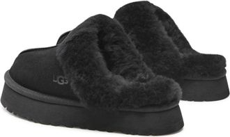 UGG Womens Disquette Slippers Black Shoes > Flats