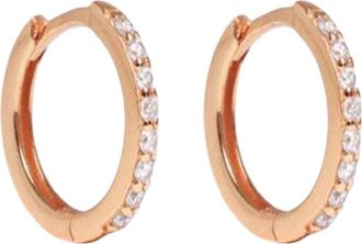 Generic Non Pierced Earrings For Women Earrings For Women 2025 Trendy Colorful Sparkling Jewelry Valentines Day Her Small Stud (Rose Gold, 10mm)