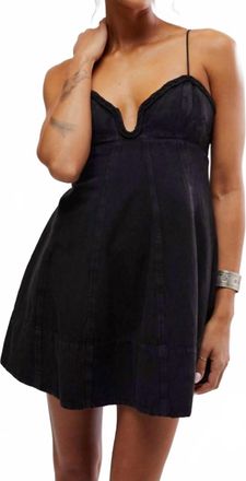 Free People Altura Mini Dress In Black