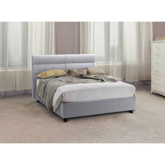 Dmora Cama Matrimonial Briaglia, Desenfundable, Hecho En Italia, Gris