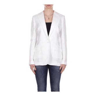 Ralph Lauren Dames, Jassen, Wit, Maat: 2XS Linnen