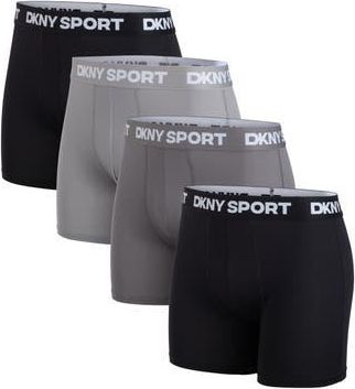 DKNY Pack of 4 Boxer Briefs in Black/char/lt Grey/black at Nordstrom Rack, Size X-Large