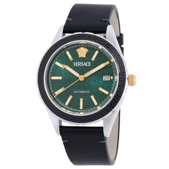 Versace Hellenyium Automatic Green Dial Mens Watch VEQCA0124