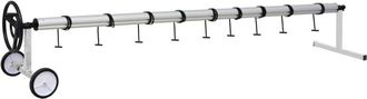 vidaXL vidaXL Rullo di Copertura per Piscina con Base in Acciaio Inox