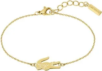 Lacoste Crocodile Bracelet in Gold at Nordstrom