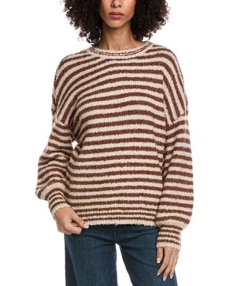 Saltwater Luxe Crewneck Wool-Blend Sweater
