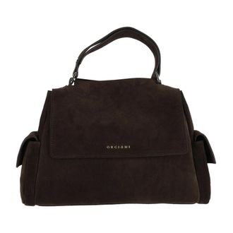 Orciani Sveva Cargo M - Dames - Handtassen - Bruin - ONE Size - Leer - Tassen
