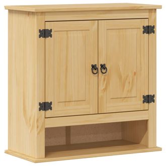 vidaXL Armario De Ba&ntilde;o Corona Madera Maciza De Pino 70x33x71,5 Cm Vidaxl