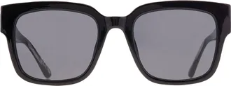 Nine West Smoke Square Ladies Sunglasses 10270467.KHLBLKSMK