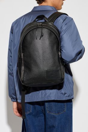 Jil Sander Leather Backpack, Mens, Black