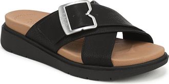 Dr. Scholls Piper Platform Sandal in Black Faux Leather at Nordstrom Rack, Size 8.5