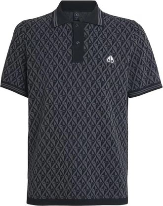Moose Knuckles Apex Knit Polo - Heren - Polos - Zwart - 2XL - Tops