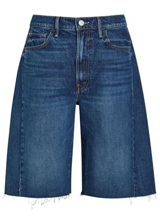 Mother The Half-pipe Bermuda Denim Shorts - Blue - 27 (W27 / UK8-10 / S)