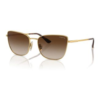 Vogue Gold/Brown Shaded Sunglasses