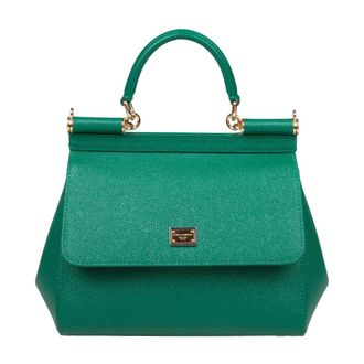 Dolce & Gabbana Dames, Tassen, Groen, Maat: ONE Size Katoen