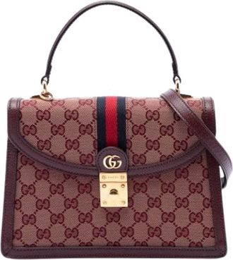 Gucci Pre-owned Handbags, female, Red, Size: ONE SIZE Pre-owned Satchel