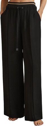 Reiss Fleur Waistband Detail Wide Leg Pant