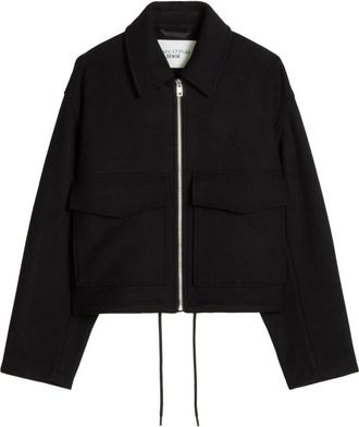 Marc O'Polo Geweven Outdoor Jas - Heren - Zomerjassen - Zwart - S - Wol - Jassen