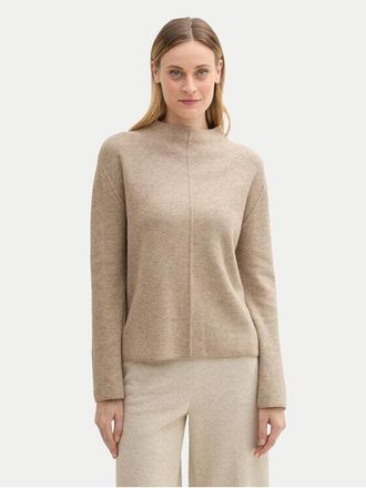 TOM TAILOR Maglione Basic Donna – Morbido Misto Cotone, Effetto Screziato, Vestibilità Regular, Be Part