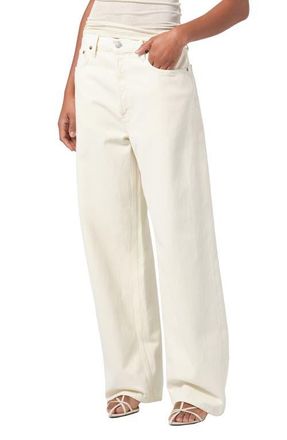 A Gold E Low Slung Baggy Jeans in Solar at Nordstrom, Size 33