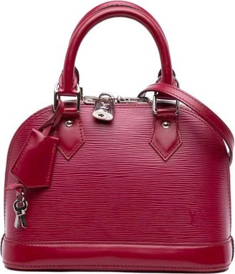 Louis Vuitton Pre-owned Handbags, female, Pink, Size: ONE SIZE Pre-owned Structured Leather Handbag